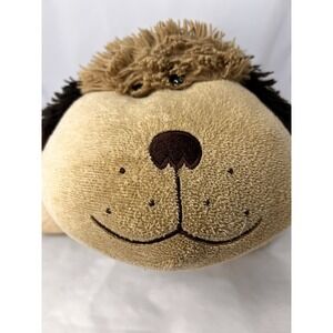 Brown Tan Pillow Pets Puppy Dog Plush Pillow Stuffed Animal 2010 18"x14"x7"